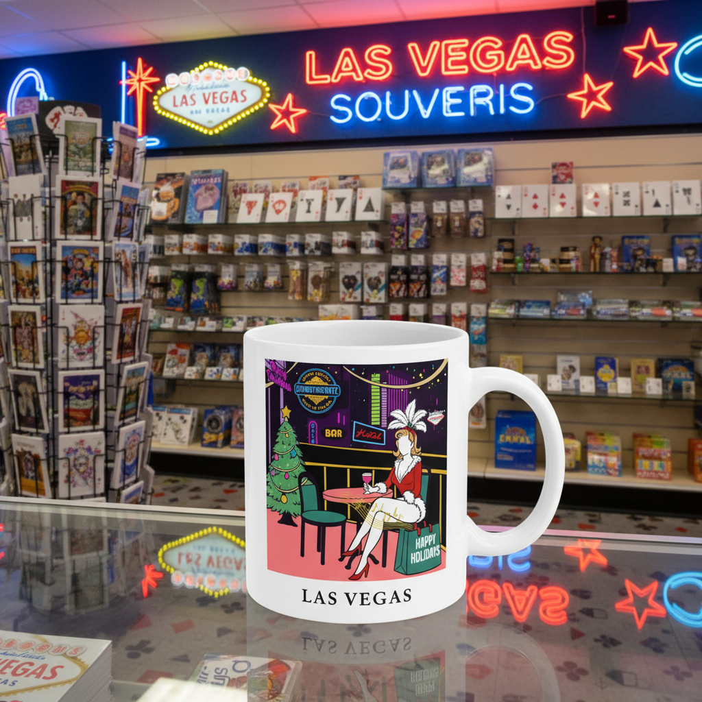 Las Vegas Festive Ceramic Mug From Fine Ceramic Collection Limited Edition For Collectors