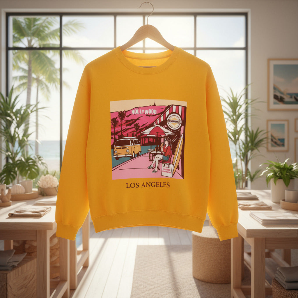Los Angeles Cafe Vintage Collection Heavy Blend Crewneck Sweatshirt Limited Edition