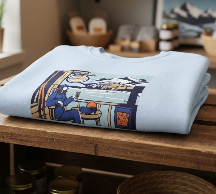 St Moritz Ski Sweatshirt Cotton Polyester Blend Heritage Collection Limited Edition