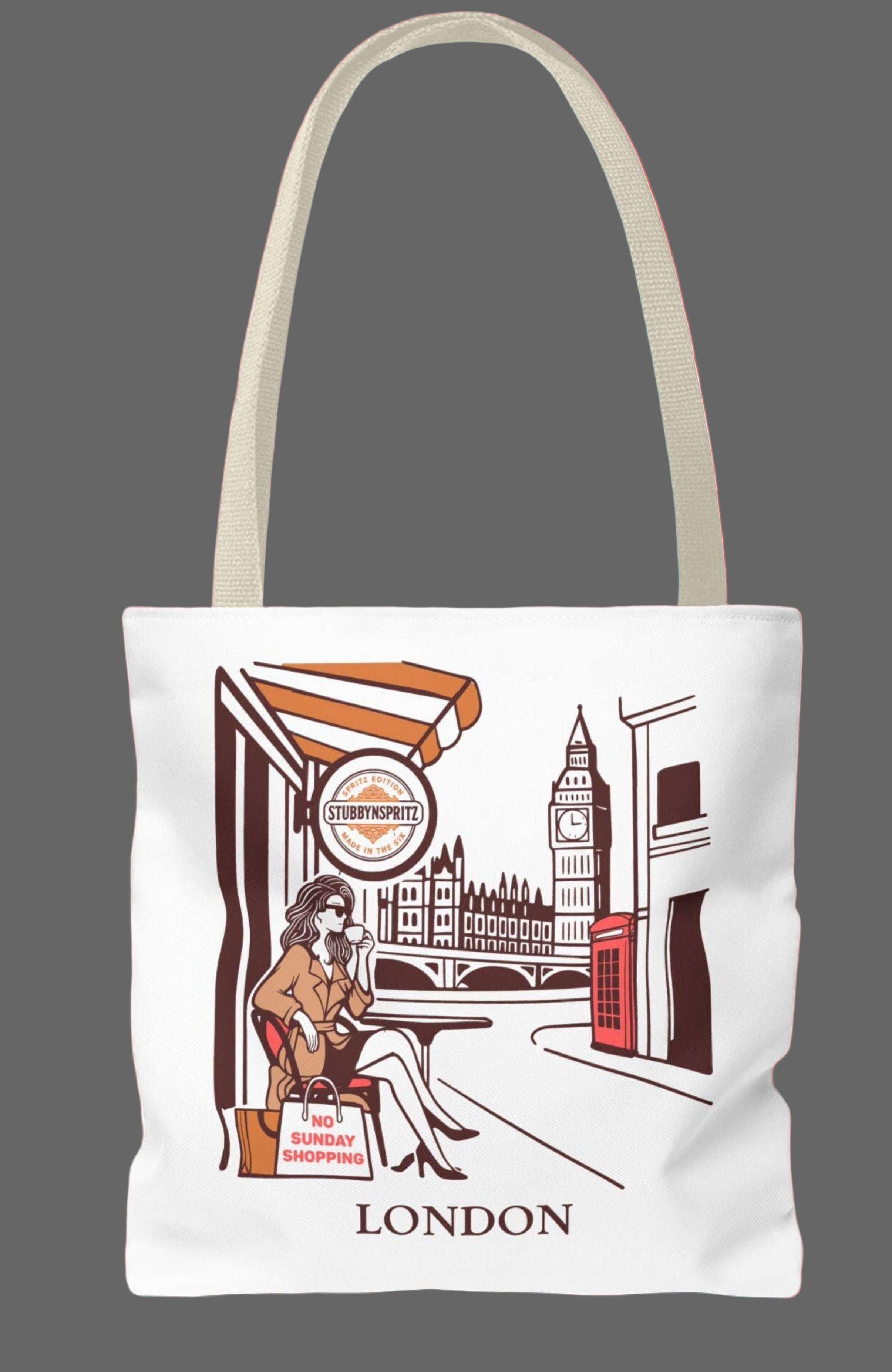 London Retro Tote Bag Premium Polyester Limited Edition