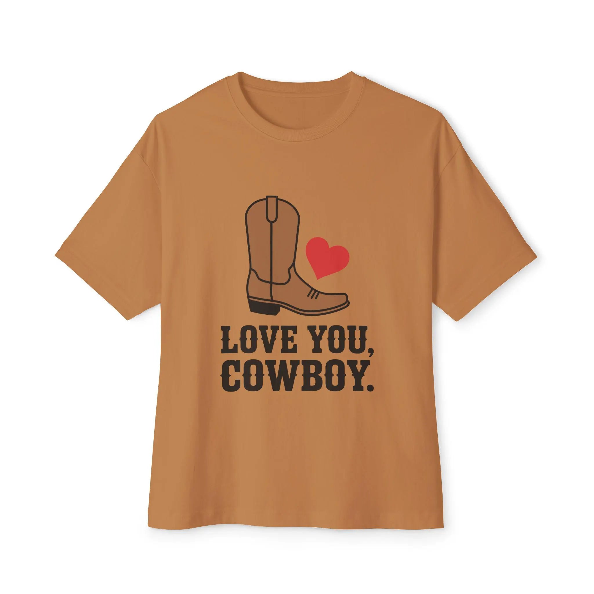 Country Love Cowboy Heart Tee Premium Cotton Collection Oversized Limited Edition Relaxed Fit