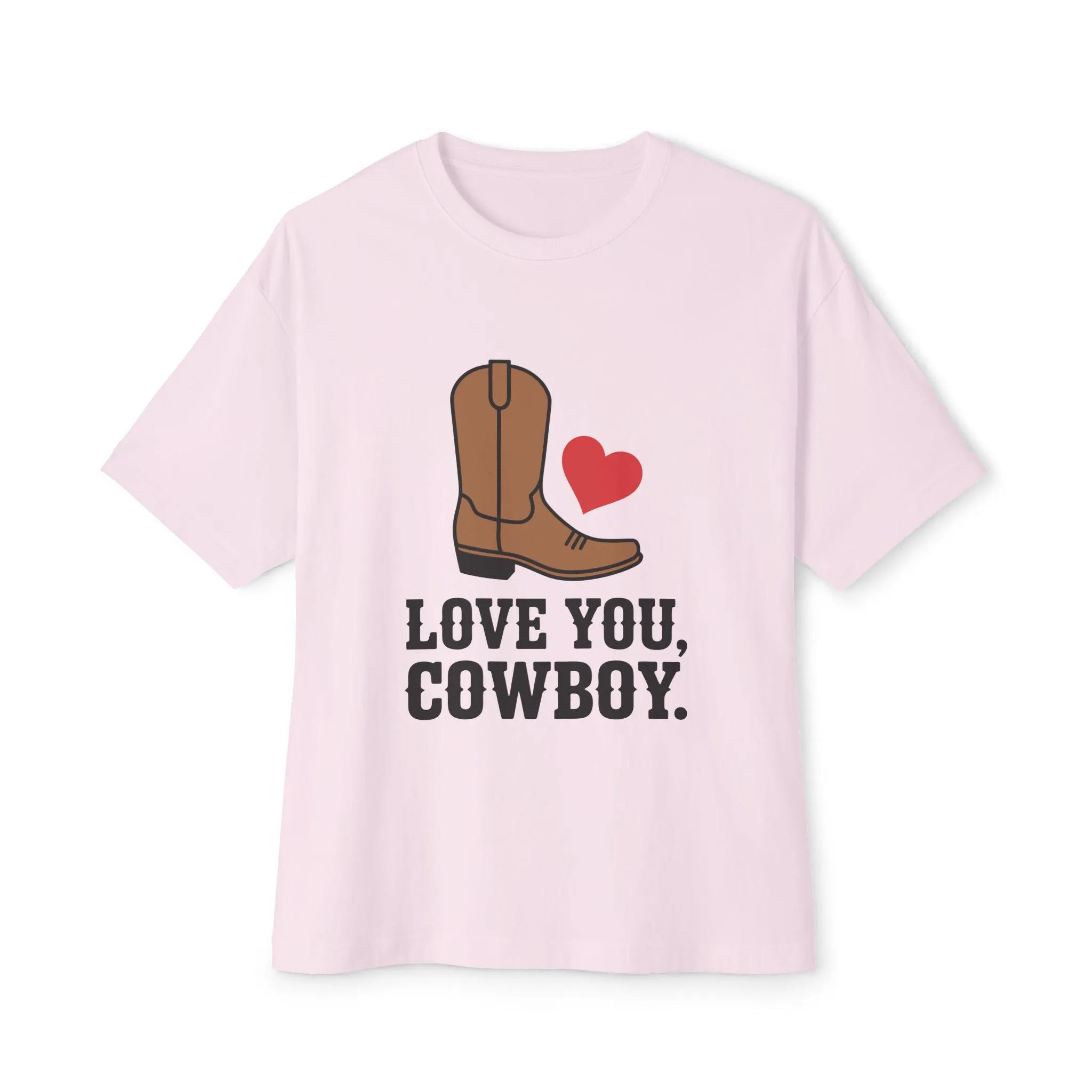 Country Love Cowboy Heart Tee Premium Cotton Collection Oversized Limited Edition Relaxed Fit