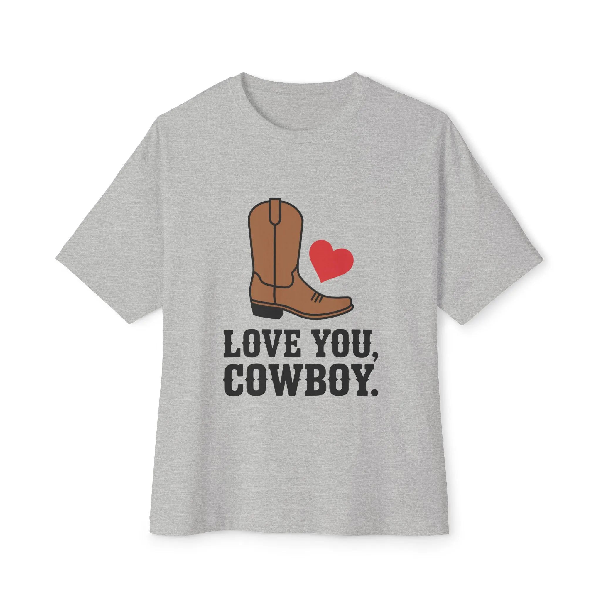 Country Love Cowboy Heart Tee Premium Cotton Collection Oversized Limited Edition Relaxed Fit