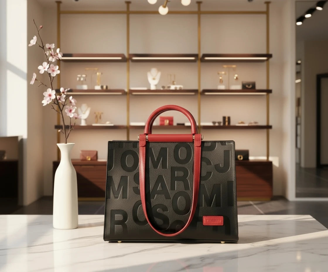 Large Capacity Women's Tote Bag with Letter Design