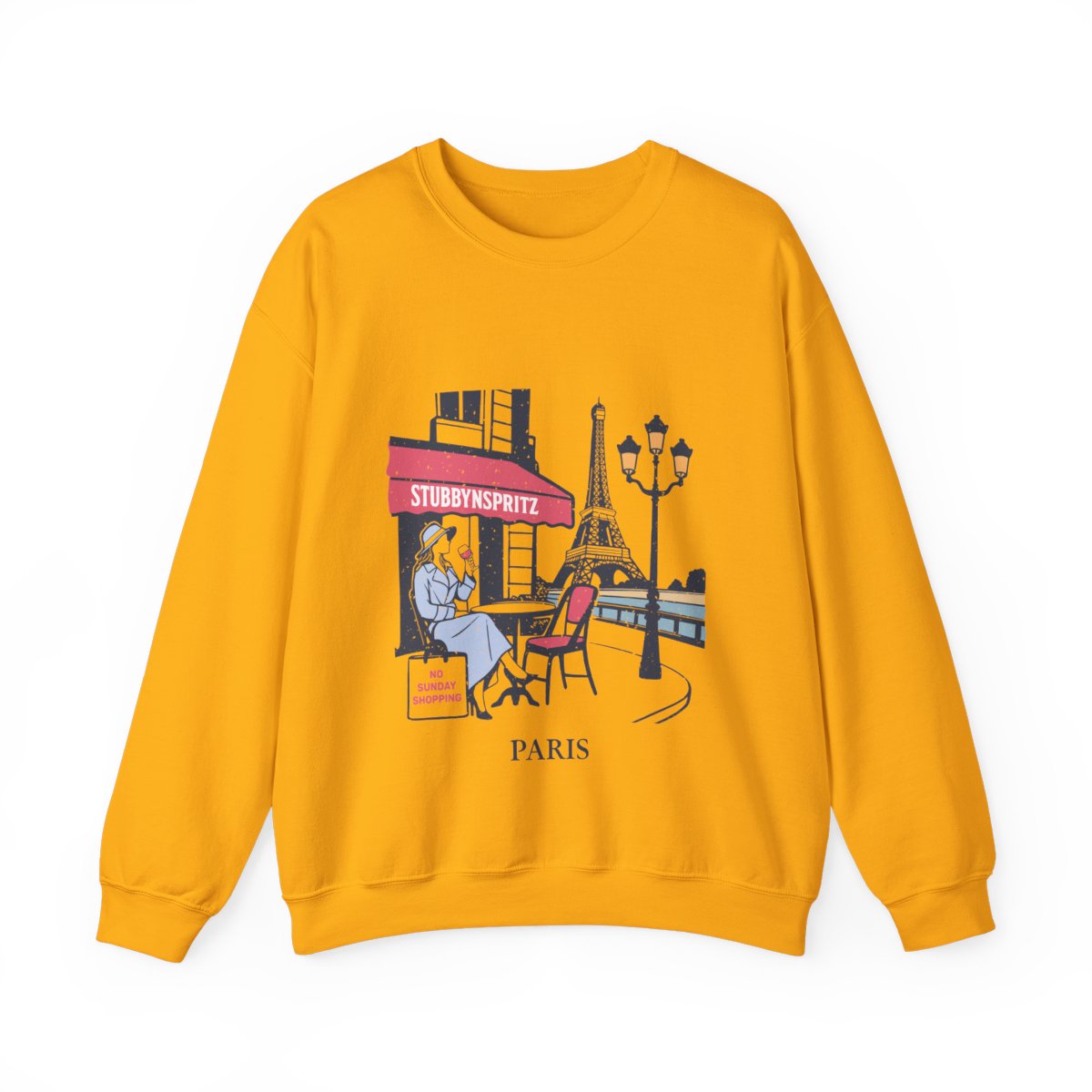 Paris Cafe Sweatshirt: Eiffel Tower Graphic Pullover, French Style