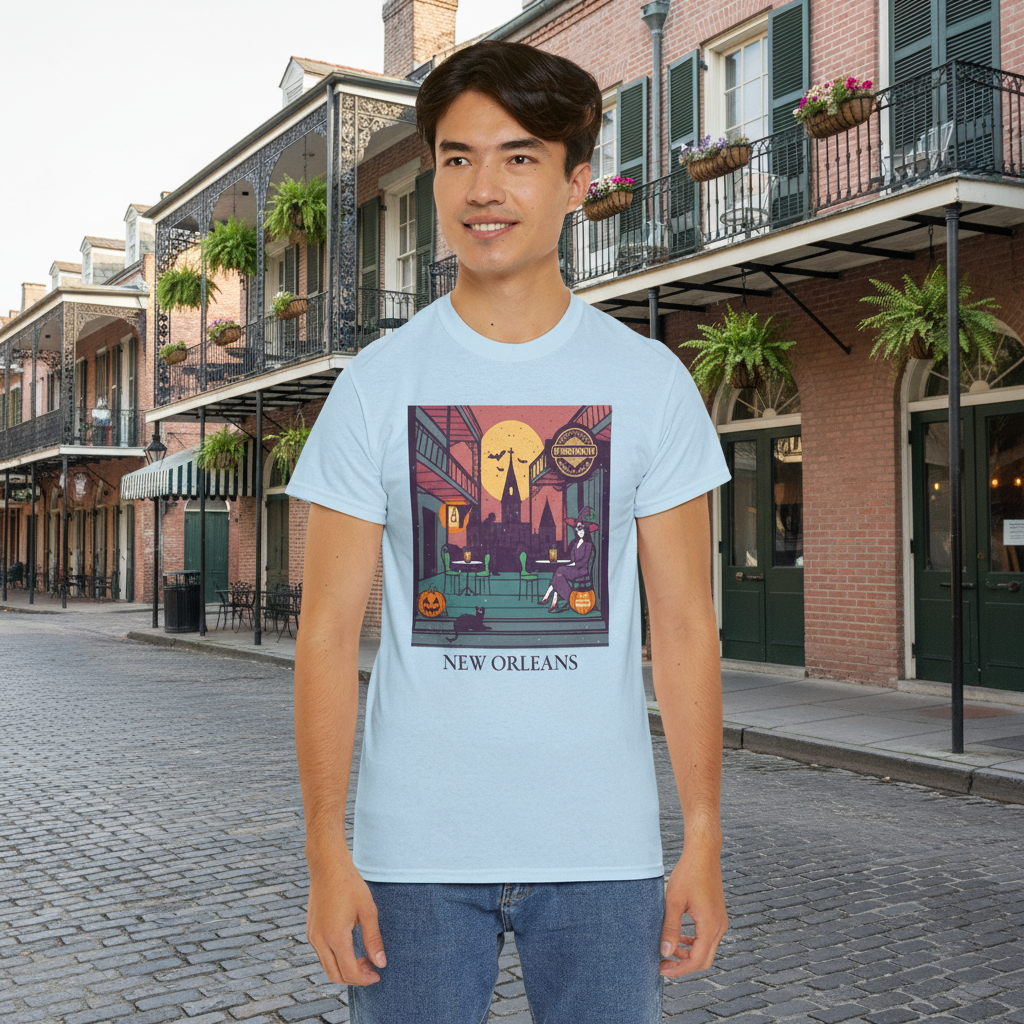 New Orleans t-shirt lifestyle mockup