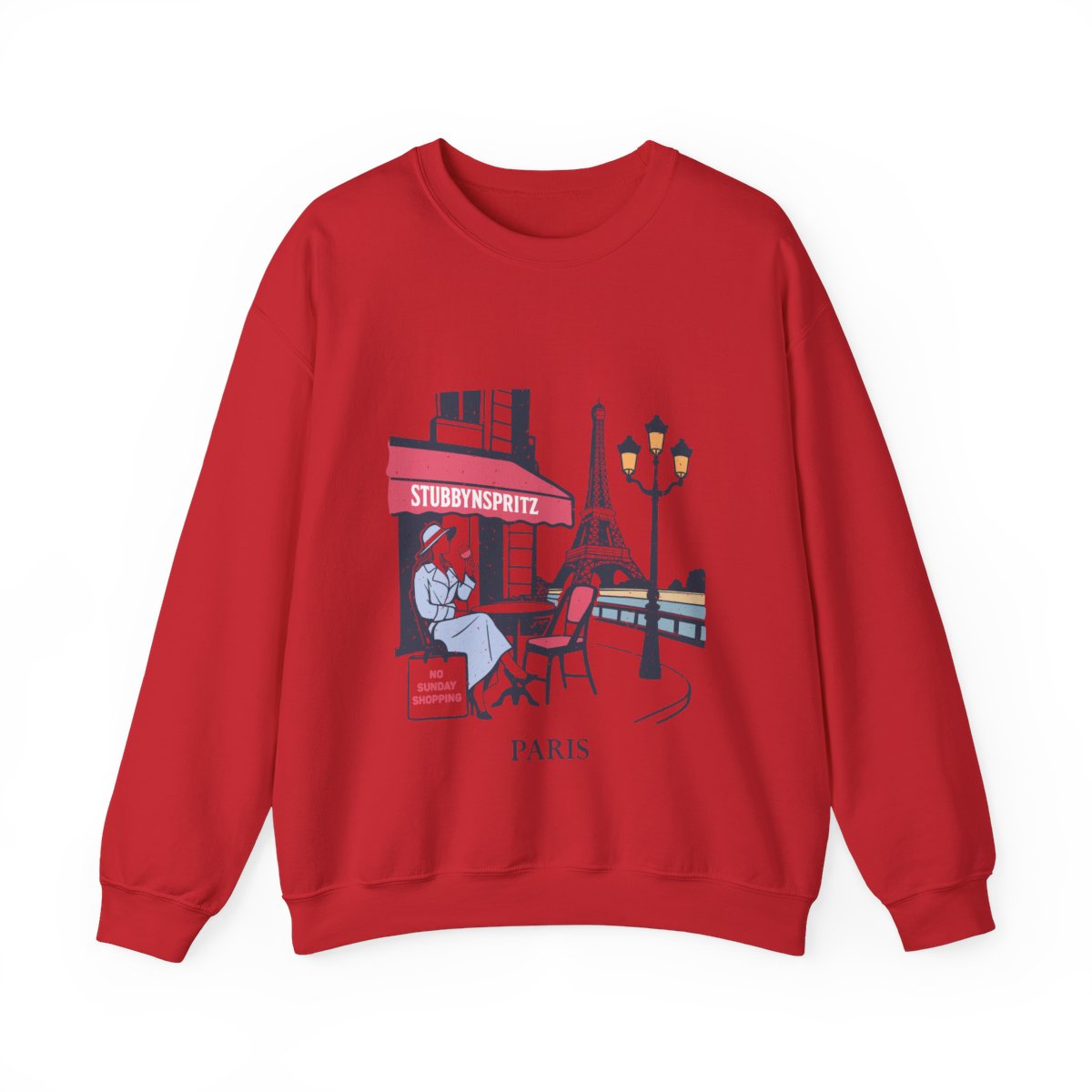 Paris Cafe Sweatshirt: Eiffel Tower Graphic Pullover, French Style