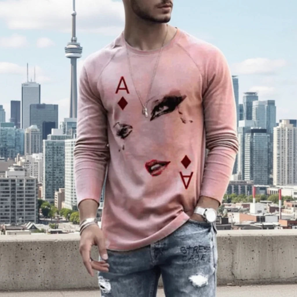 Men's Graphic Long Sleeve T-Shirt - Fall Collection