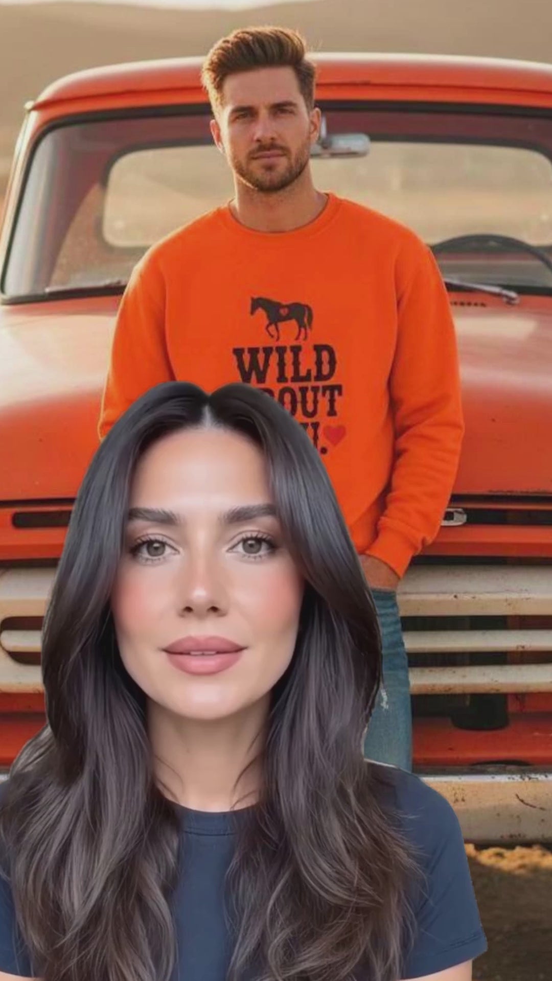 Wild About You Country Western Sweatshirt Cotton Poly Blend Rodeo Collection Limited Release