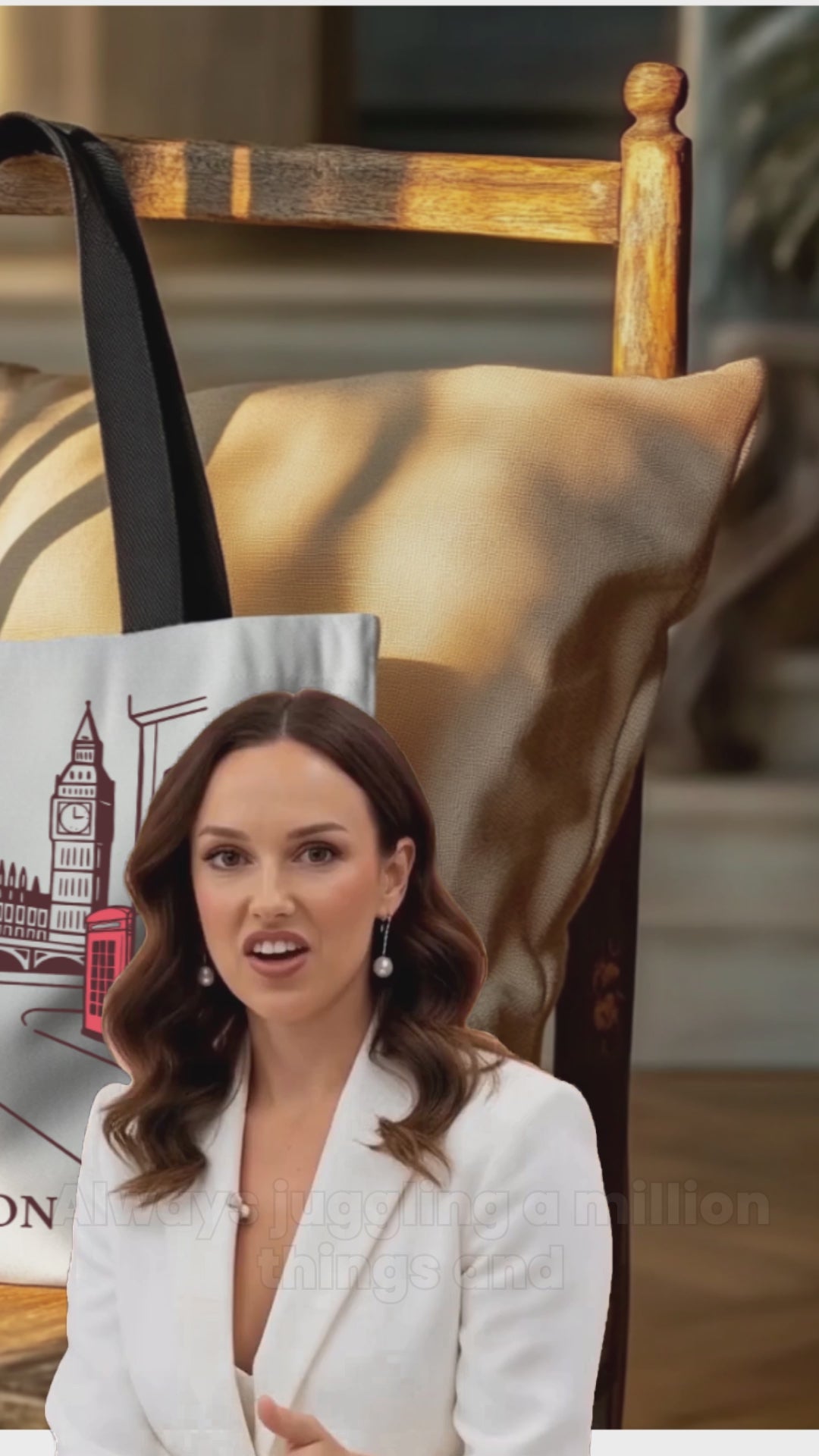 London Retro Tote Bag Premium Polyester Limited Edition