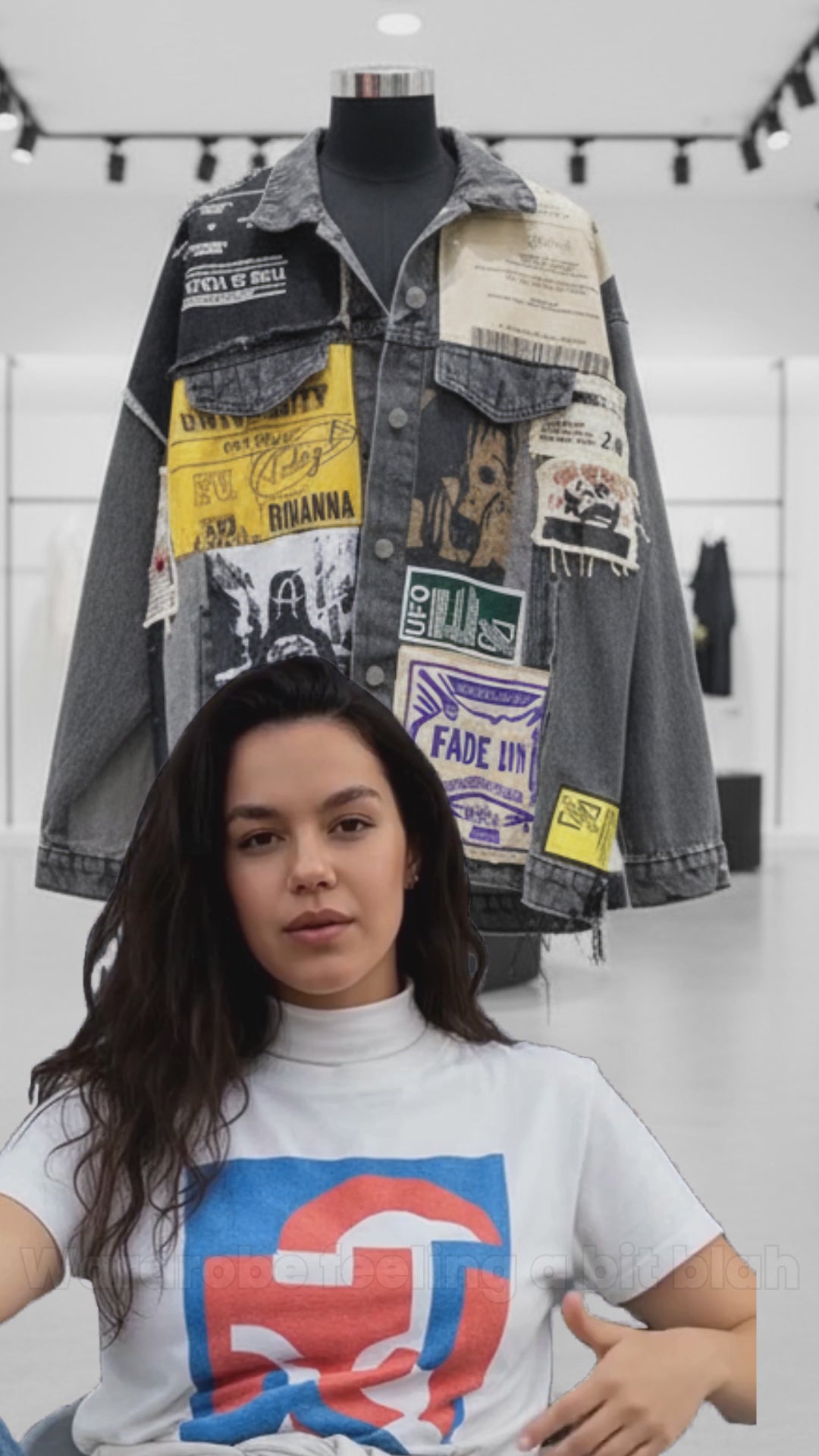 Vintage Retro Patchwork Denim Jacket Cotton Luxury Collection Exclusive Design Elements