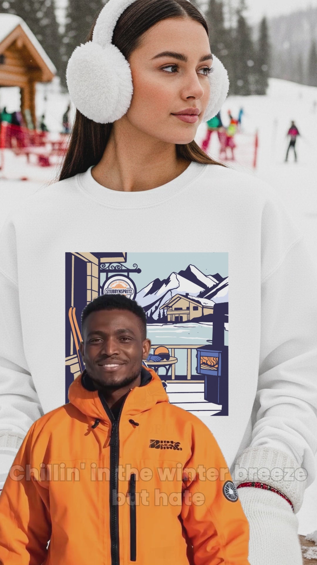 St Moritz Ski Sweatshirt Cotton Polyester Blend Heritage Collection Limited Edition