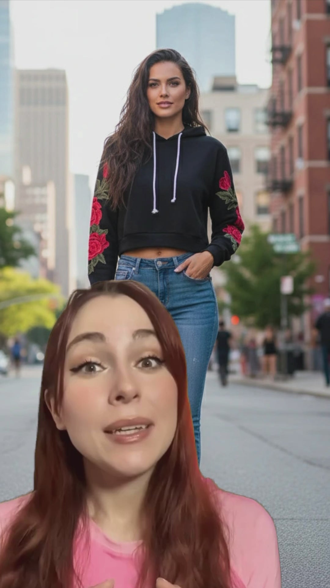 Women's Embroidered Hoodie With Long Sleeves Soft Cozy Layering Top