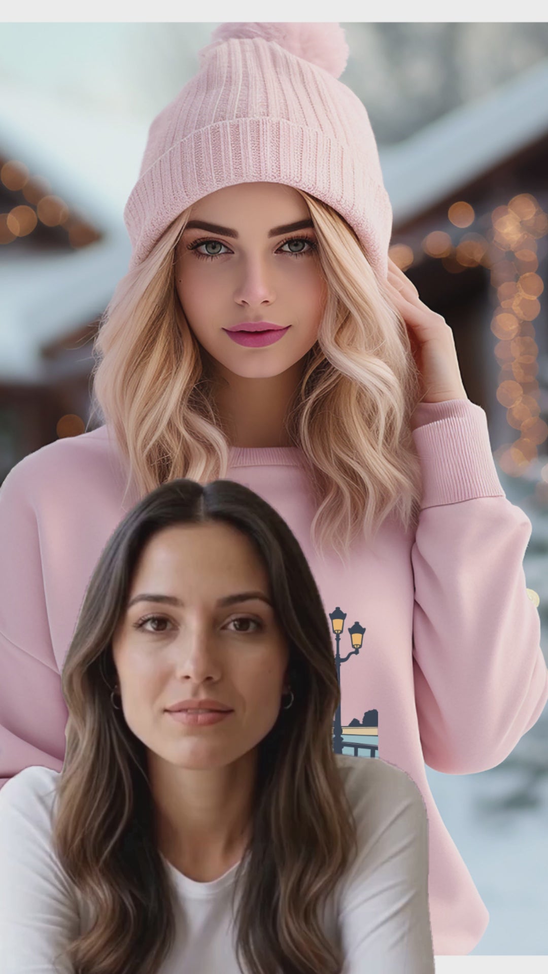 Paris Cafe Collection French Terry Sweatshirt With Exclusive Eiffel Tower Graphic