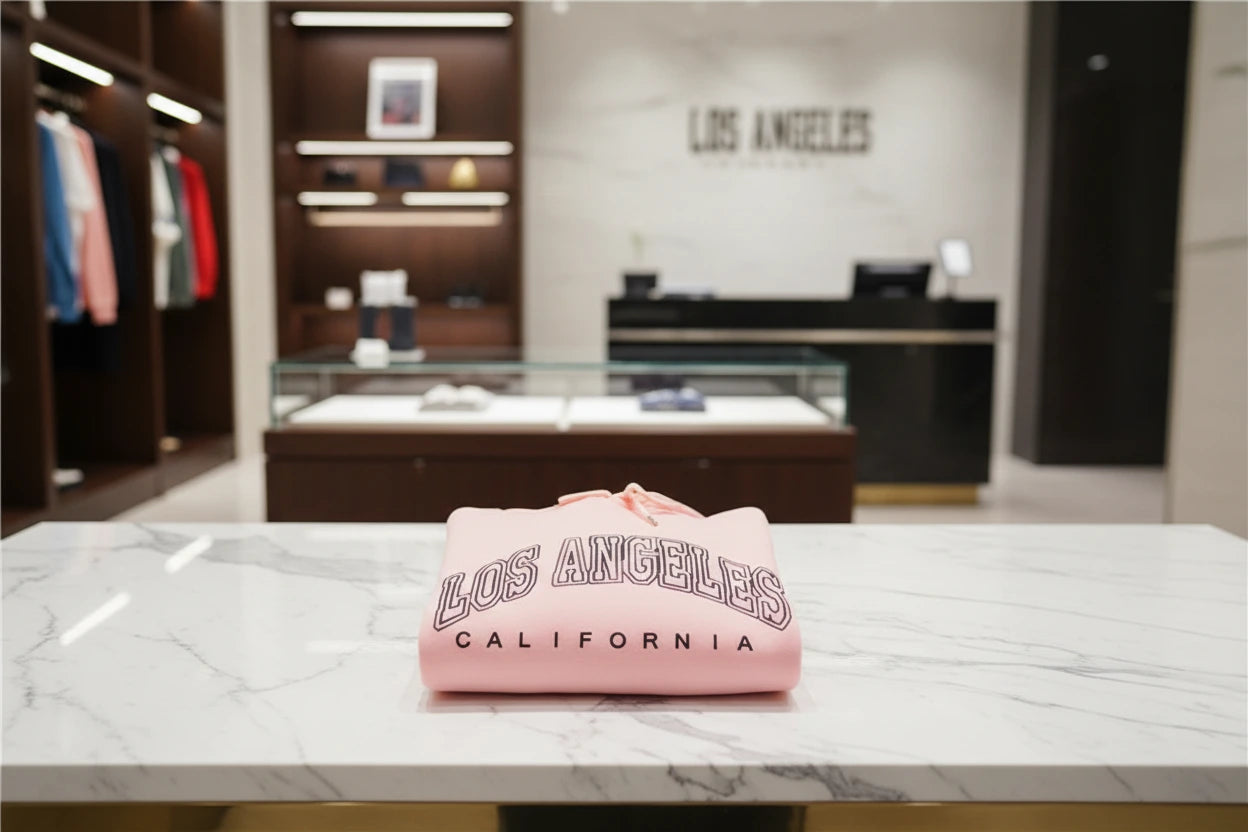 Los Angeles California Letter Print Womens Hoodie Pullover