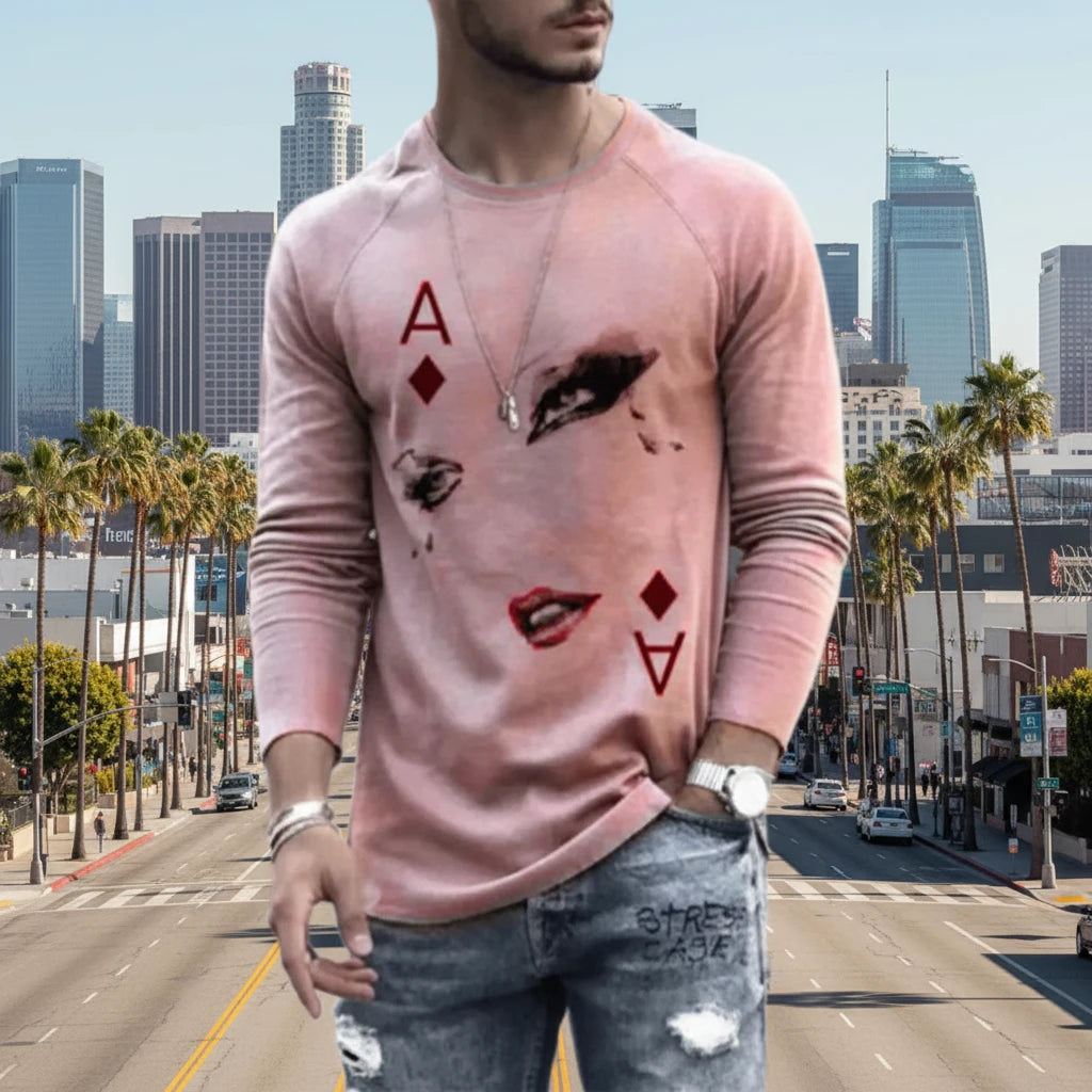 Men's Graphic Long Sleeve T-Shirt - Fall Collection
