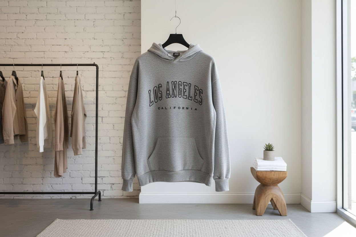 Los Angeles California Letter Print Womens Hoodie Pullover