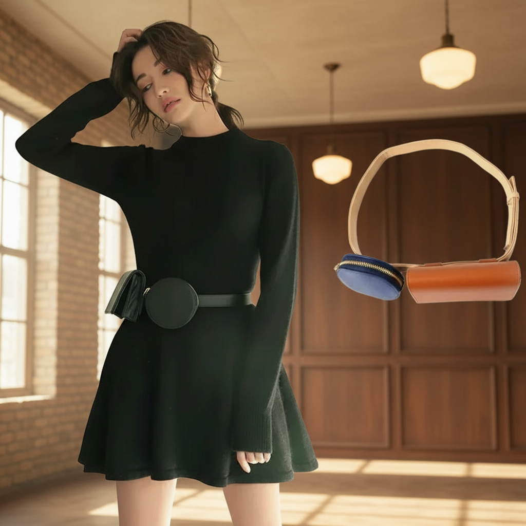 Genuine Leather Mini Wallet And Fanny Pack Limited Release For Refined Everyday Carry